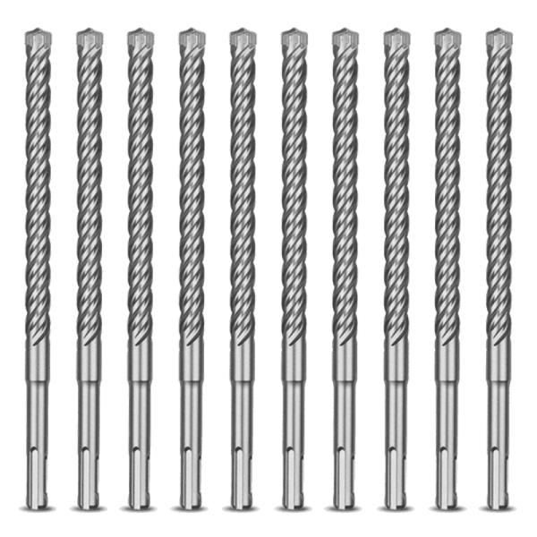 Set 10 burghie Milwaukee SDS-PLUS Mx4 Ø10x200x265mm