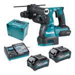 Ciocan rotopercutor cu 2 acumulatori Makita HR001GM201