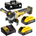 Polizor unghiular cu 2 acumulatori DeWalt DCG405H2T