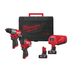 Set 2 scule cu 2 acumulatori M12 FPP2X2-402X